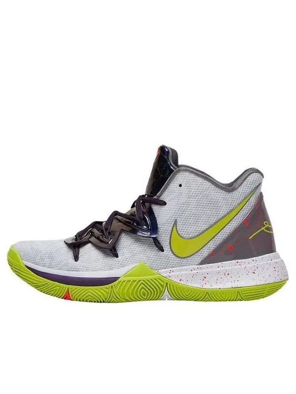 Кроссовки kyrie 5 Nike — изображение 1 из 4, серый/зеленый