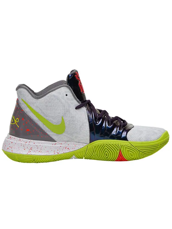 Кроссовки kyrie 5 Nike — изображение 2 из 4, серый/зеленый