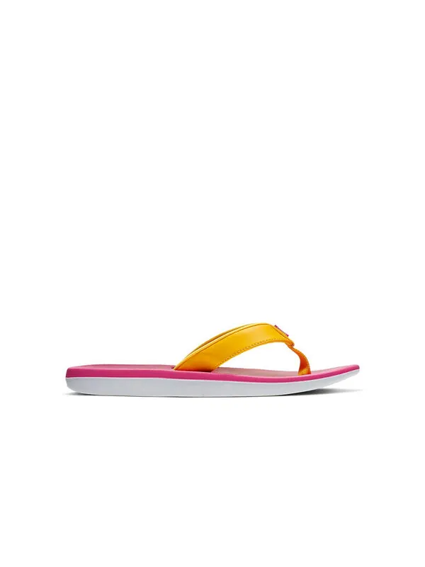 Тапочки bella kai thong pink/yellow Nike — изображение 2 из 4, розовый/желтый