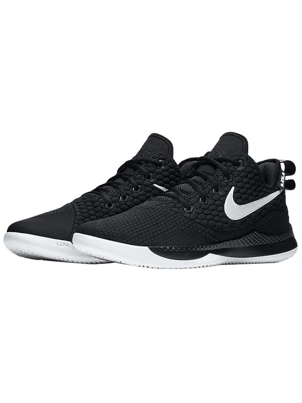 Кроссовки Nike LeBron Witness 3 EP 'Black' — изображение 3 из 4, черный/белый-серый