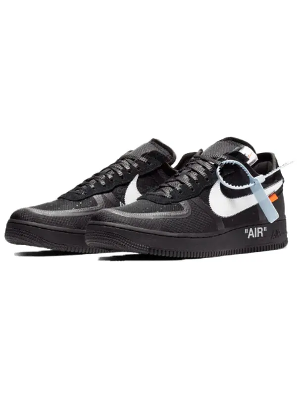 Кроссовки x off white air force 1 low Nike — изображение 3 из 4, черный/белый--черный