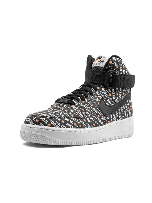 Кроссовки air force 1 высокие Nike — изображение 2 из 4, черный-белый-оранжевый