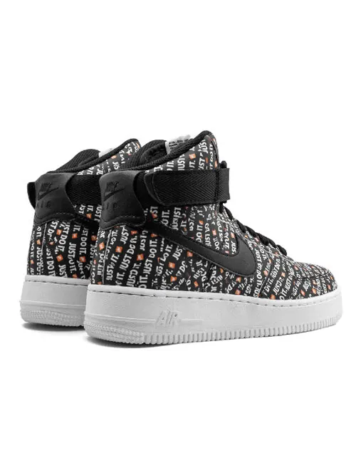 Кроссовки air force 1 высокие Nike — изображение 4 из 4, черный-белый-оранжевый