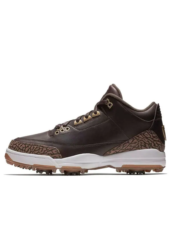 Кроссовки 3 golf premium 'brown' Air Jordan — изображение 1 из 4, черный/коричневый