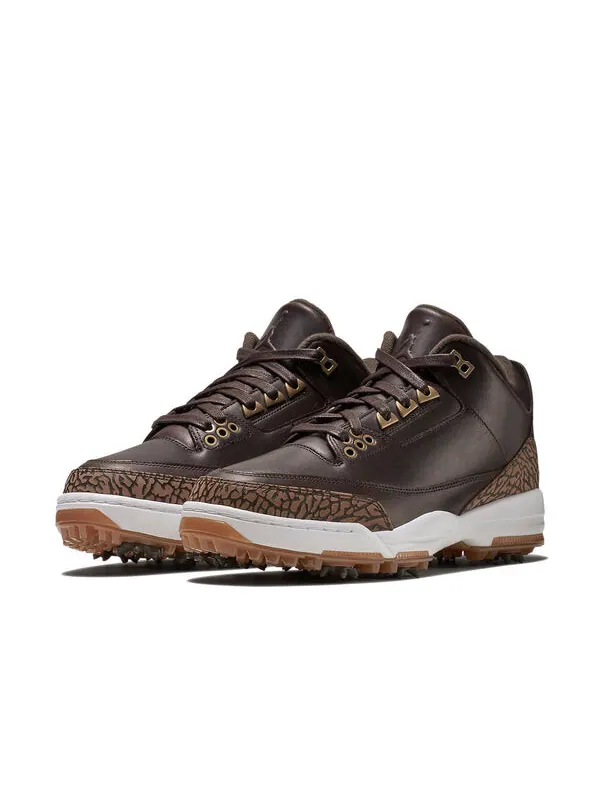 Кроссовки 3 golf premium 'brown' Air Jordan — изображение 4 из 4, черный/коричневый