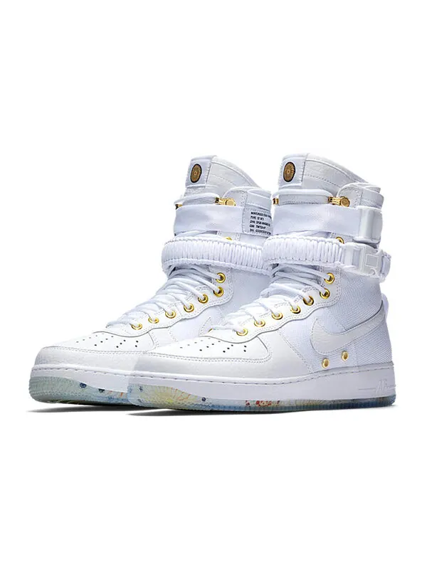 Кроссовки sf air force 1 Nike — изображение 3 из 4, белый-золотистый