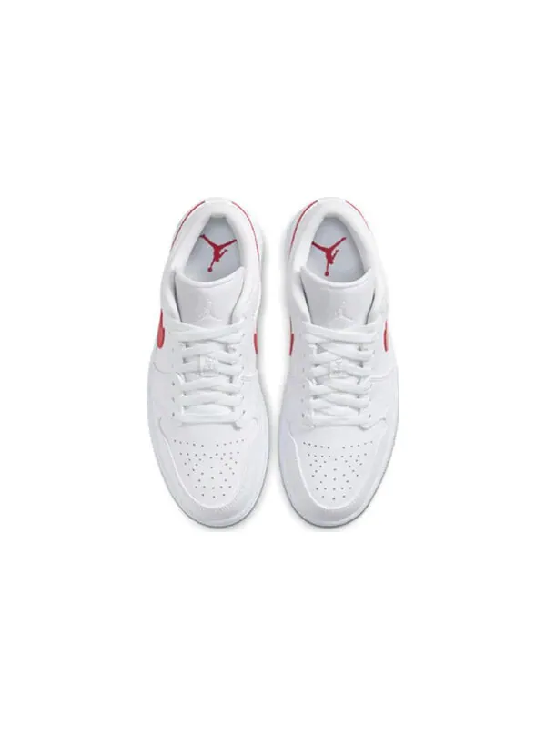 Кроссовки 1 низкие Air Jordan — изображение 3 из 4, белый/красный