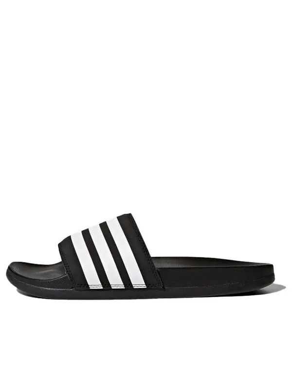 Тапочки adilette comfort slides 'core black white' Adidas — изображение 1 из 4, черный/белый