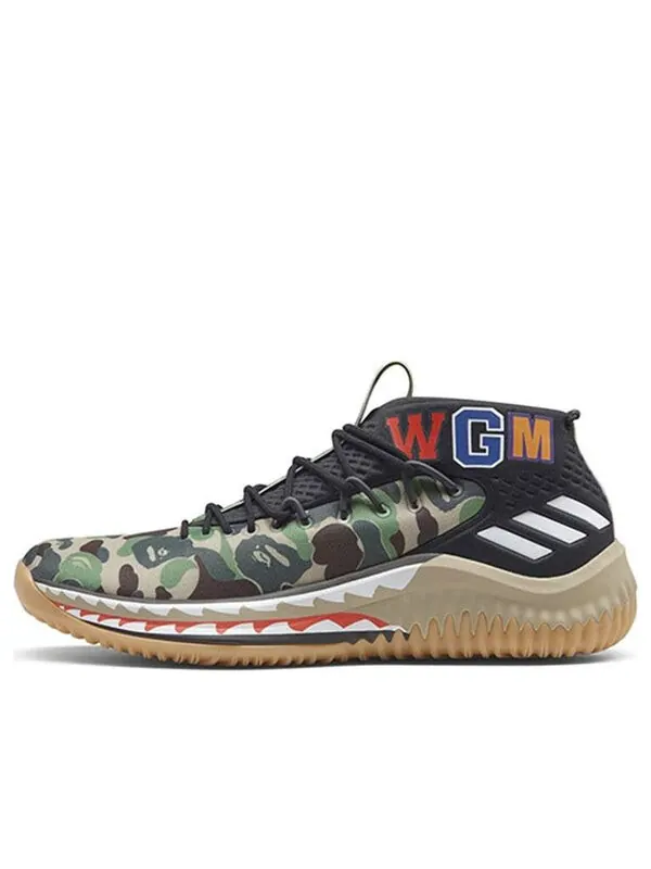 Кроссовки xa bathing ape dame 4 Adidas — изображение 1 из 4, зеленый
