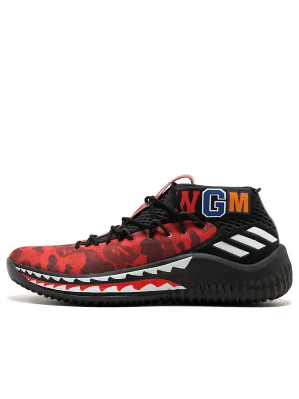 Кроссовки xa bathing ape dame 4 Adidas — изображение 1 из 3, красный/черный