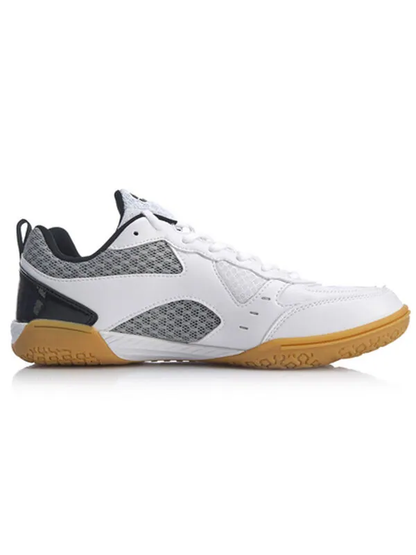 Кроссовки Li-Ning Ma Long Signature Table Tennis Shoes 'White Black' — изображение 2 из 4, черный / белый