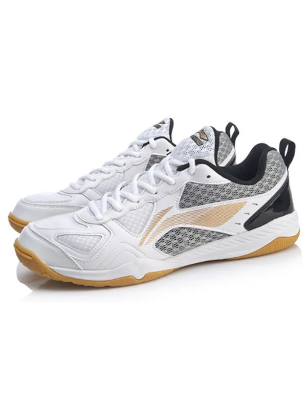 Кроссовки Li-Ning Ma Long Signature Table Tennis Shoes 'White Black' — изображение 3 из 4, черный / белый