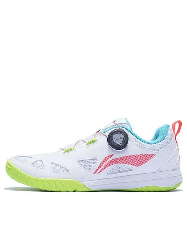 Кроссовки mage pro настольный теннис обувь Li-Ning — изображение 1 из 4, белый/розовый/зеленый