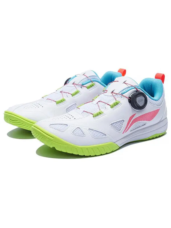 Кроссовки mage pro настольный теннис обувь Li-Ning — изображение 3 из 4, белый/розовый/зеленый
