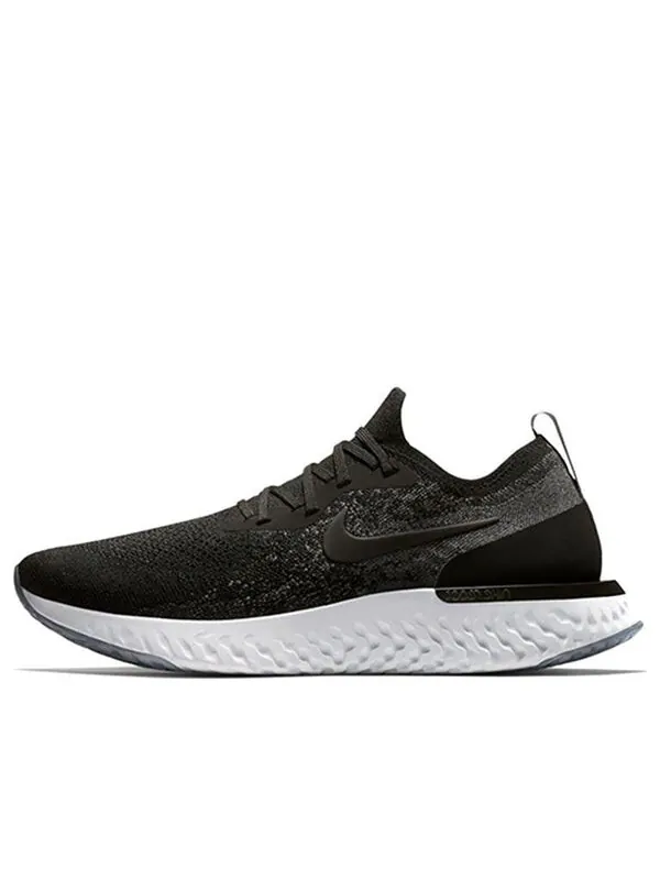 Кроссовки epic react flyknit Nike — изображение 1 из 4, черный/темный серый