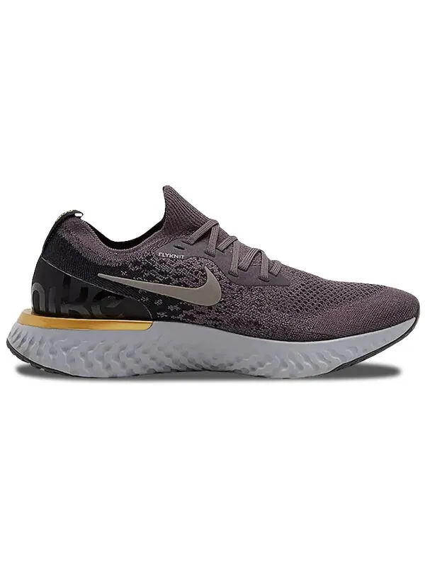 Кроссовки epic react flyknit Nike — изображение 2 из 4, серый/-черный
