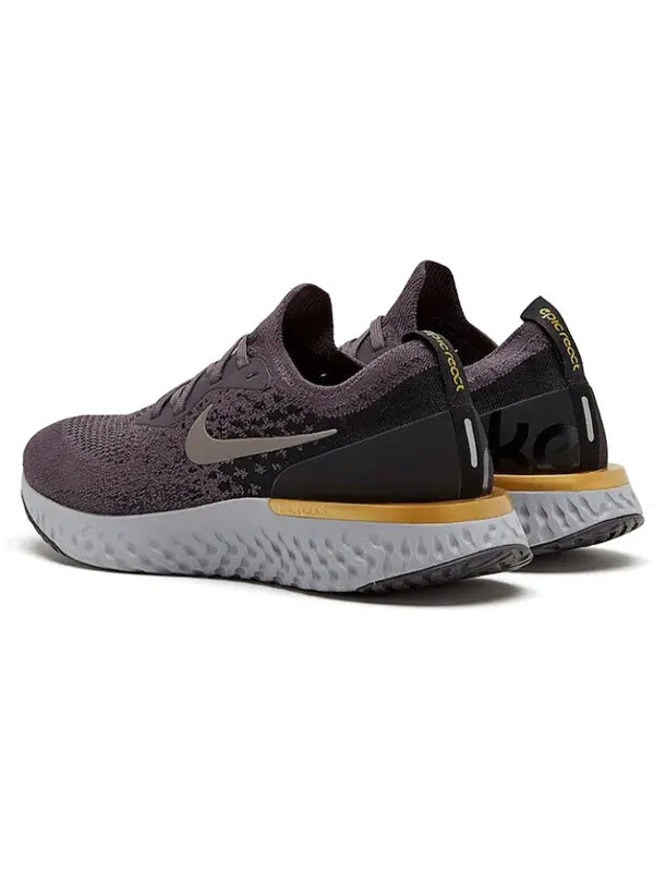 Кроссовки epic react flyknit Nike — изображение 4 из 4, серый/-черный