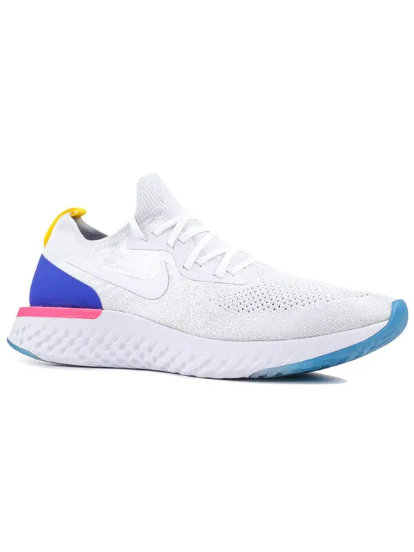 Кроссовки epic react flyknit Nike — изображение 2 из 4, белый