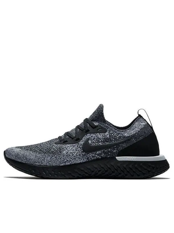 Кроссовки epic react flyknit Nike — изображение 1 из 4, черный/черный-белый