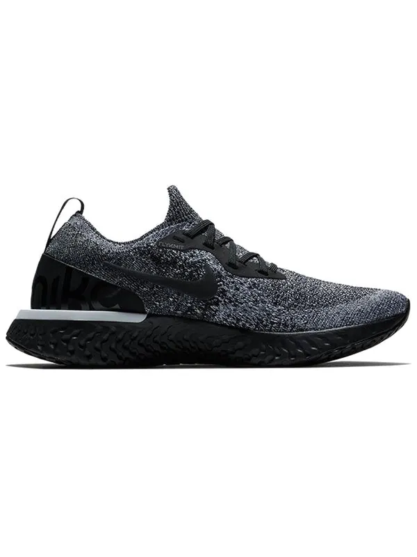 Кроссовки epic react flyknit Nike — изображение 2 из 4, черный/черный-белый