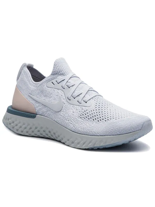 Кроссовки epic react flyknit Nike — изображение 2 из 4, серый/зеленый