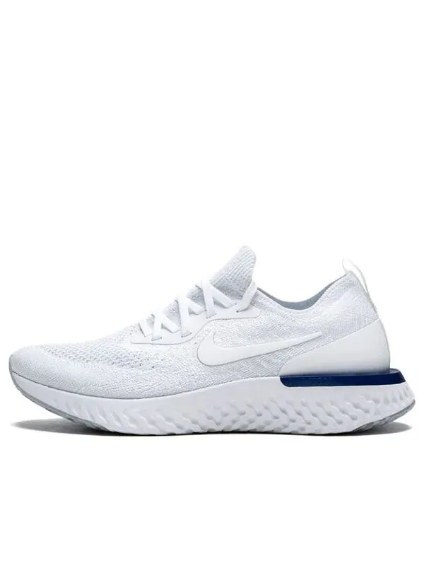 Кроссовки epic react flyknit Nike — изображение 1 из 4, белый/синий