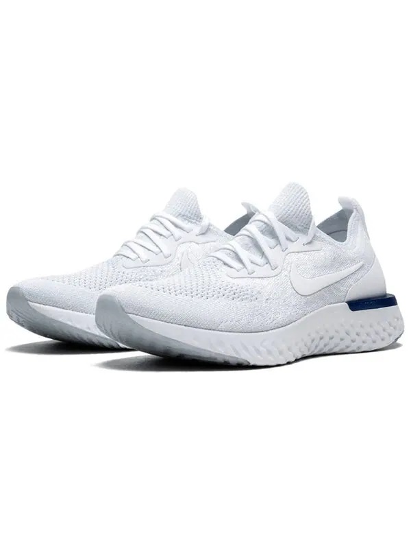 Кроссовки epic react flyknit Nike — изображение 3 из 4, белый/синий