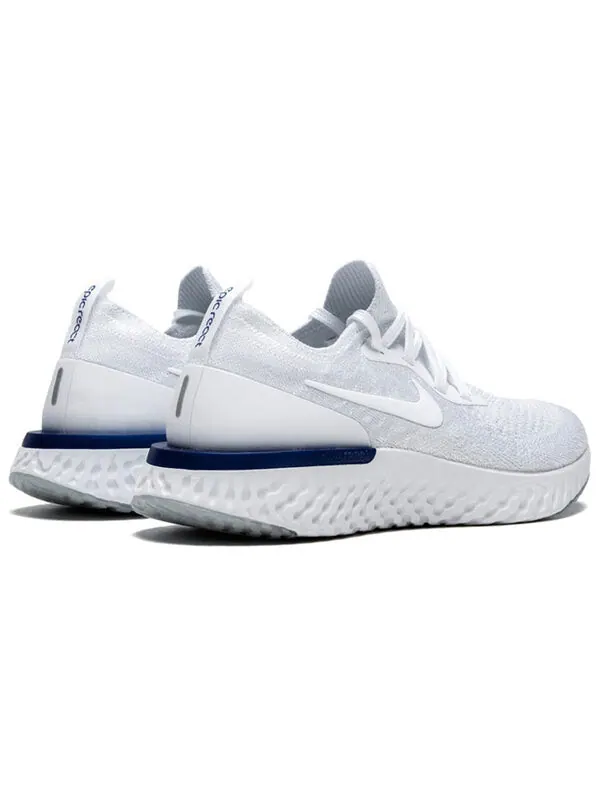 Кроссовки epic react flyknit Nike — изображение 4 из 4, белый/синий