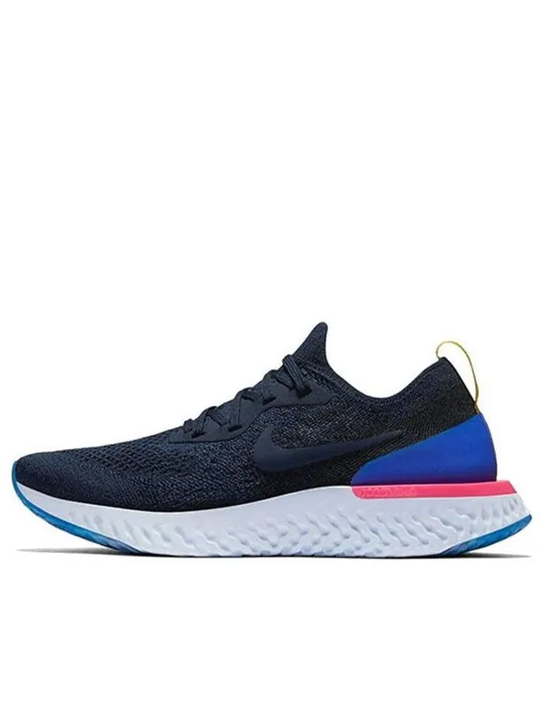 Кроссовки epic react flyknit Nike — изображение 1 из 4, черный/синий/красный