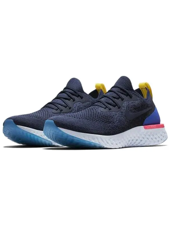 Кроссовки epic react flyknit Nike — изображение 3 из 4, черный/синий/красный