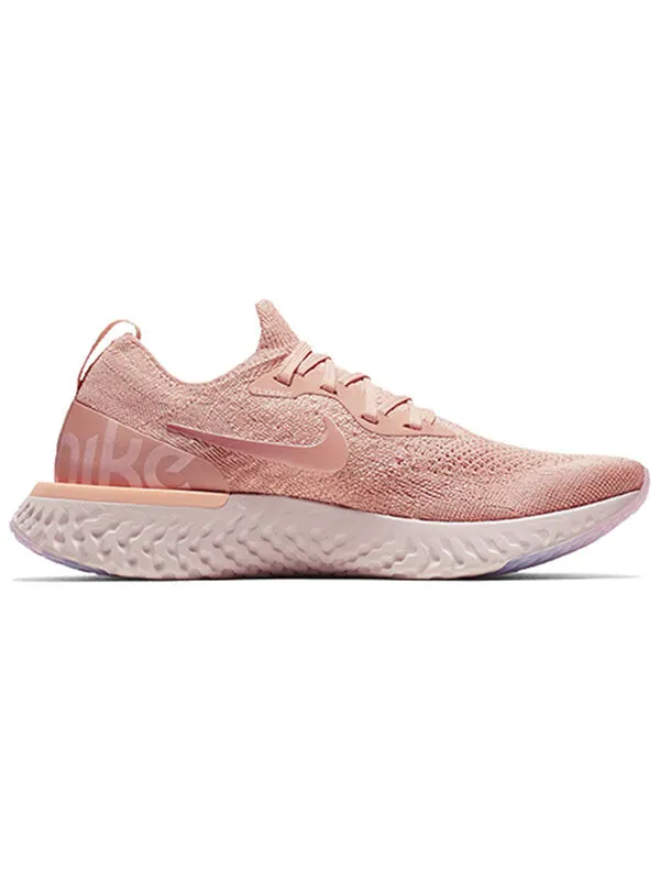 Кроссовки epic react flyknit Nike — изображение 2 из 4, розовый
