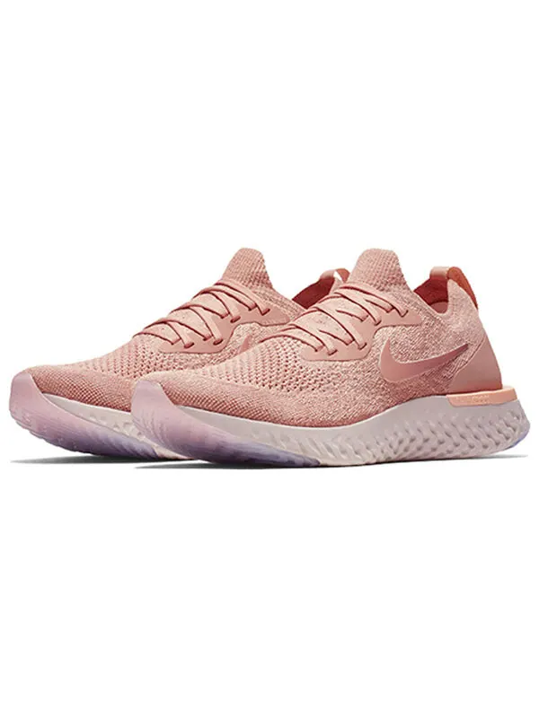 Кроссовки epic react flyknit Nike — изображение 3 из 4, розовый