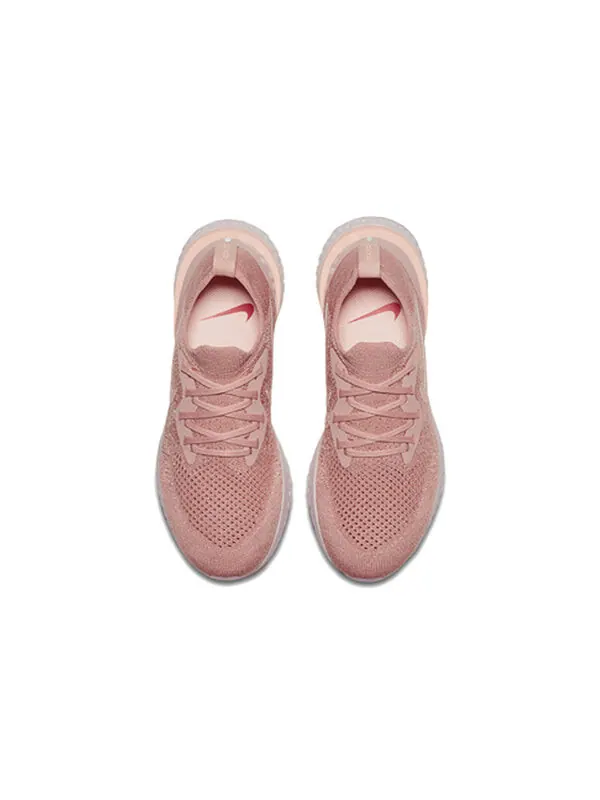 Кроссовки epic react flyknit Nike — изображение 4 из 4, розовый
