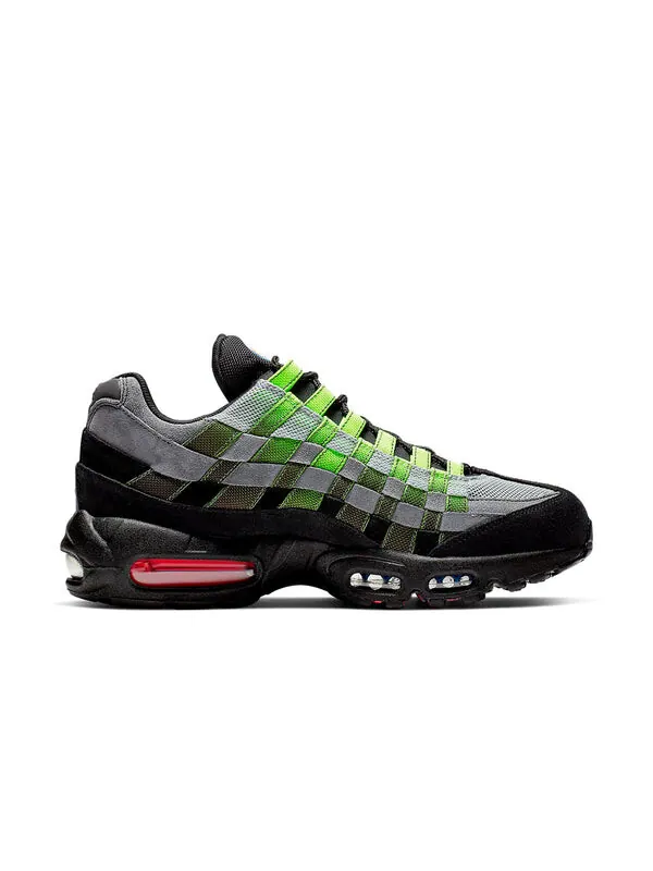 Кроссовки air max 95 плетеные серо- Nike — изображение 2 из 4, серый/зеленый