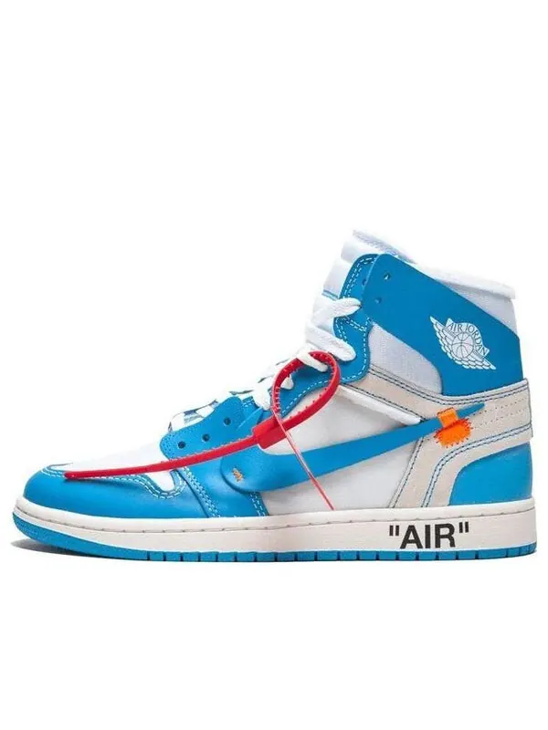 Кроссовки 1 x Off White Retro High OG Air Jordan — изображение 1 из 4, белый/темный синий