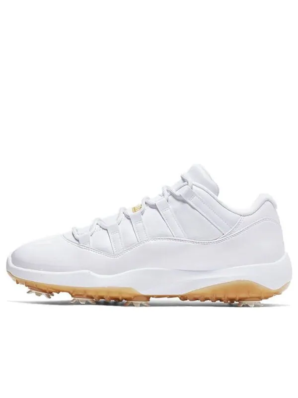 Кроссовки 11 low golf 'metallic gold' Air Jordan — изображение 1 из 4, белый