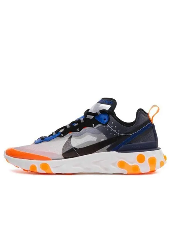 Кроссовки реагируют на элемент 87 Nike — изображение 1 из 4, серый/белый/оранжевый
