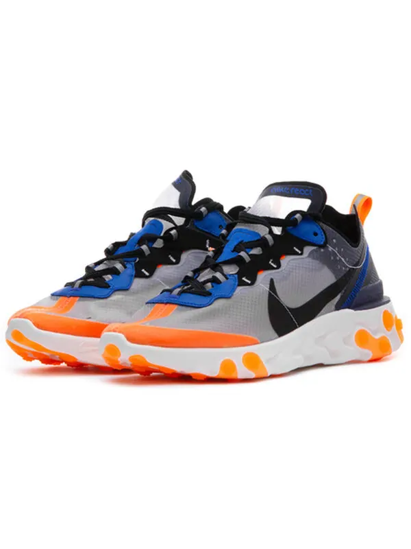 Кроссовки реагируют на элемент 87 Nike — изображение 3 из 4, серый/белый/оранжевый