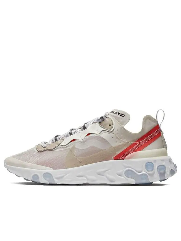Кроссовки react element 87 'light bone' Nike — изображение 1 из 4, светлый-белый-оранжевый