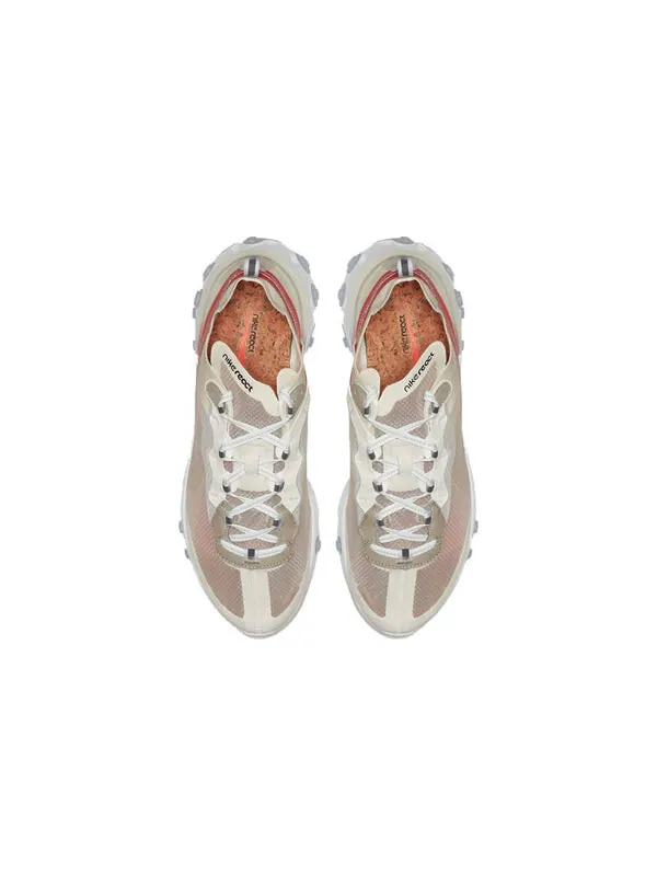 Кроссовки react element 87 'light bone' Nike — изображение 4 из 4, светлый-белый-оранжевый