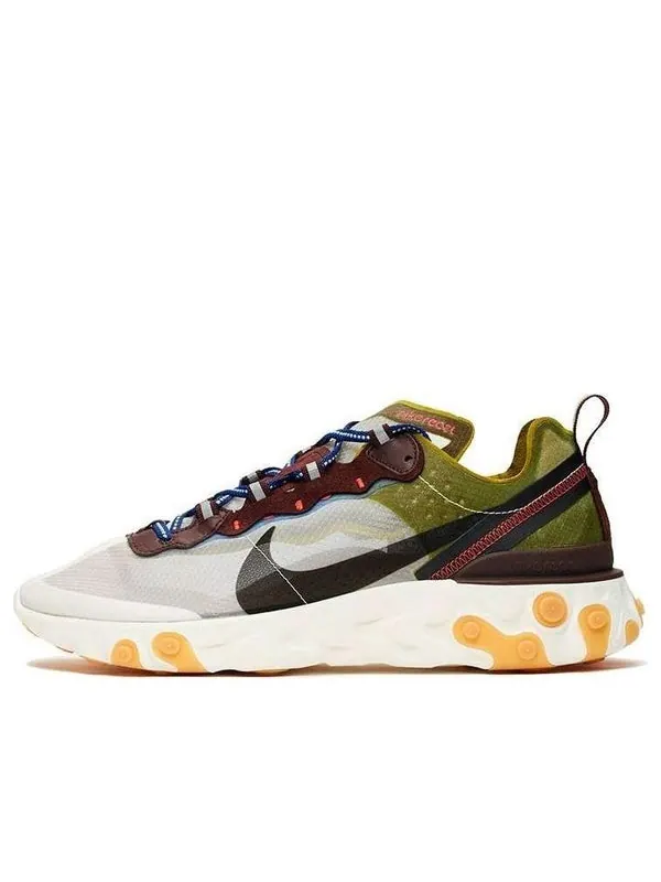 Кроссовки react element 87 'moss' Nike — изображение 1 из 4, черный--глубокий синий