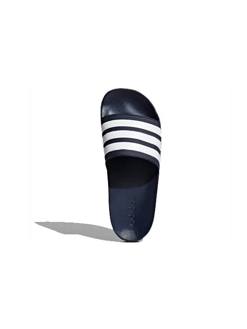 Тапочки adilette shower slides 'collegiate navy' Adidas — изображение 4 из 4, синий/белый