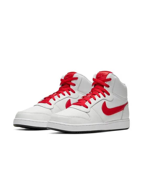 Кроссовки ebernon mid красные Nike — изображение 3 из 4, белый/красный