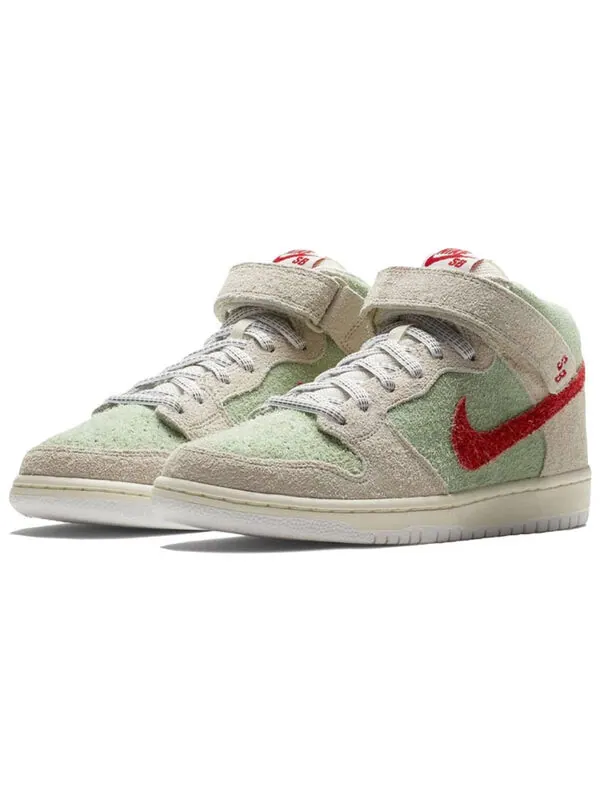 Кроссовки sb dunk mid Nike — изображение 2 из 4, белый/красный