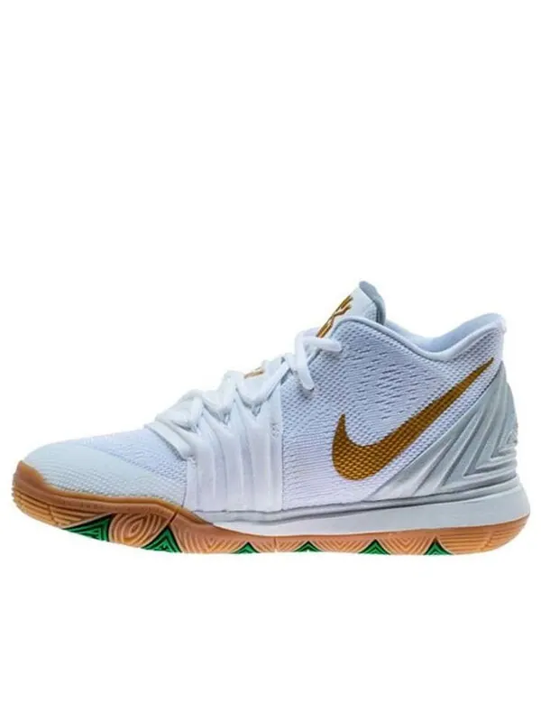 Кроссовки kyrie 5 Nike — изображение 1 из 4, белый/золотистый