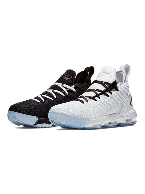 Кроссовки леброн 16 Nike — изображение 2 из 4, белый/черный