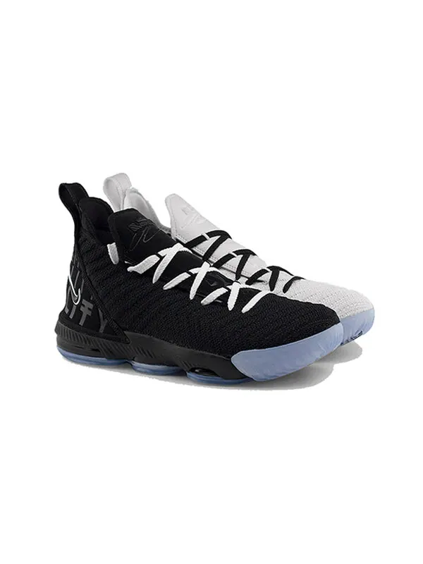 Кроссовки леброн 16 Nike — изображение 3 из 4, белый/черный