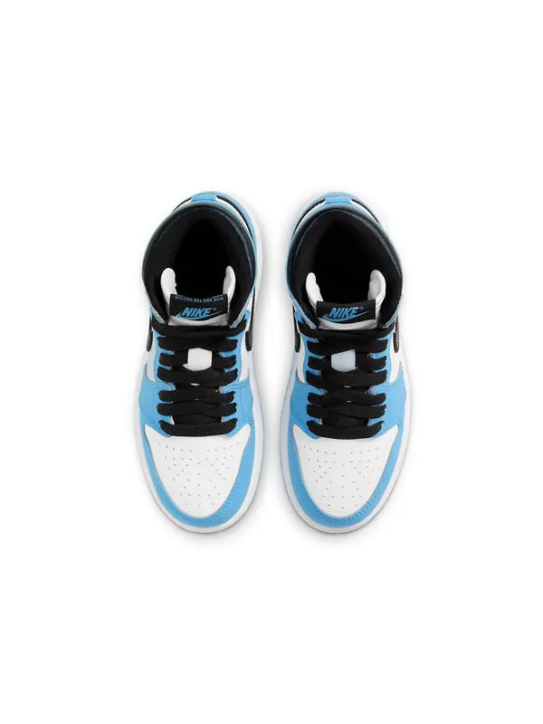 Кроссовки 1 ретро высокие og Air Jordan — изображение 4 из 4, белый/синий/черный