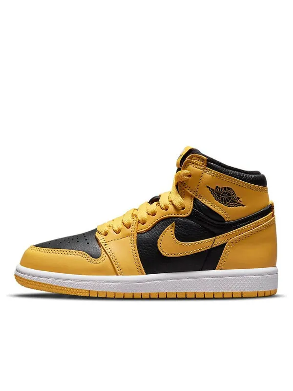 Кроссовки 1 ретро высокие og Air Jordan — изображение 1 из 4, черный/желтый
