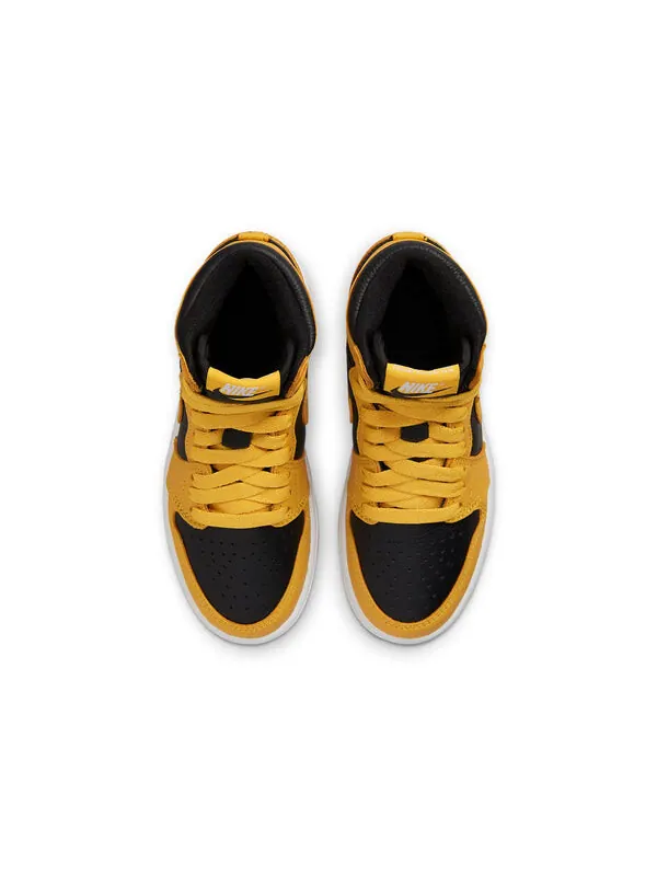 Кроссовки 1 ретро высокие og Air Jordan — изображение 4 из 4, черный/желтый